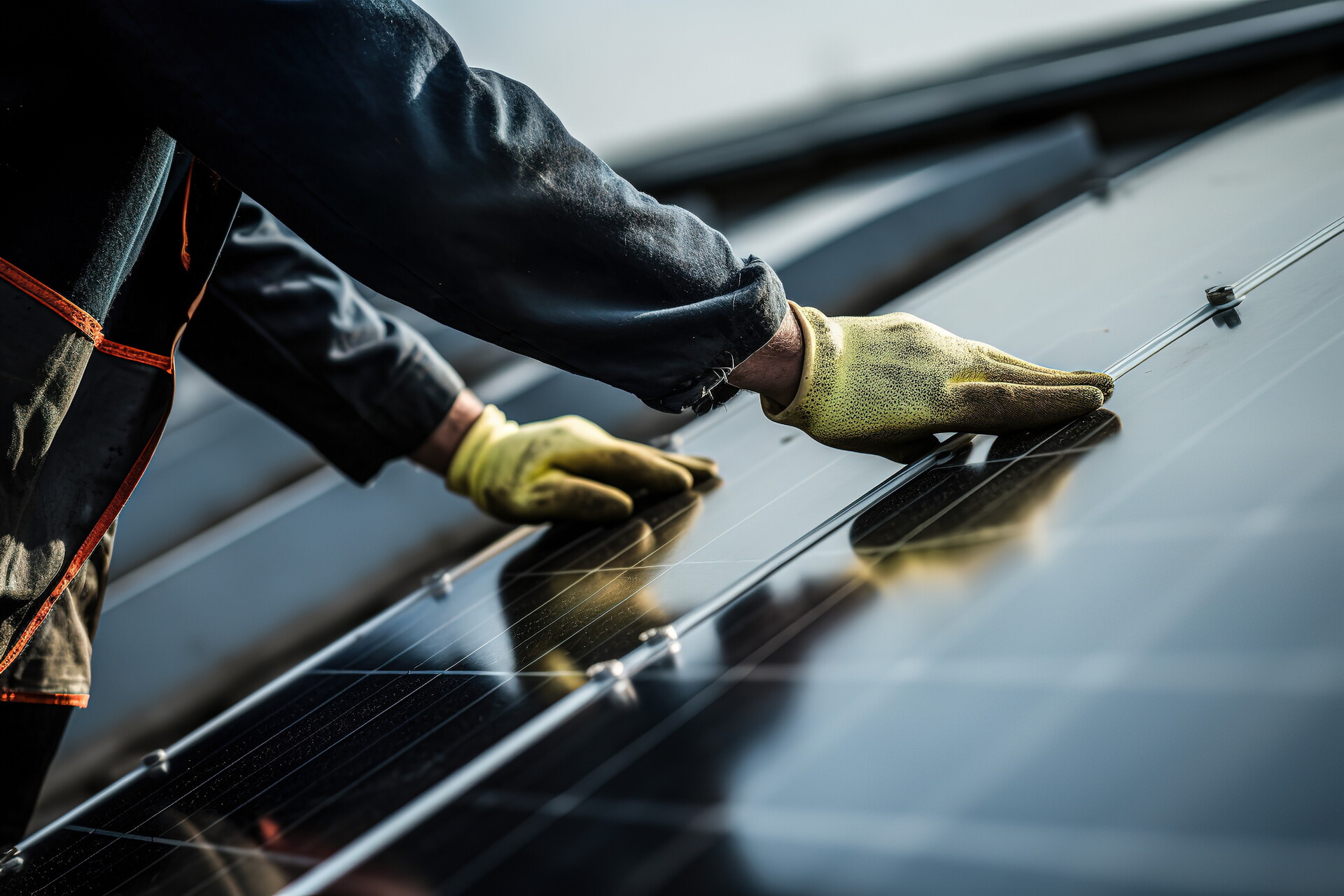 An der Wand montierter Batteriespeicher für Photovoltaik-Solarstrom